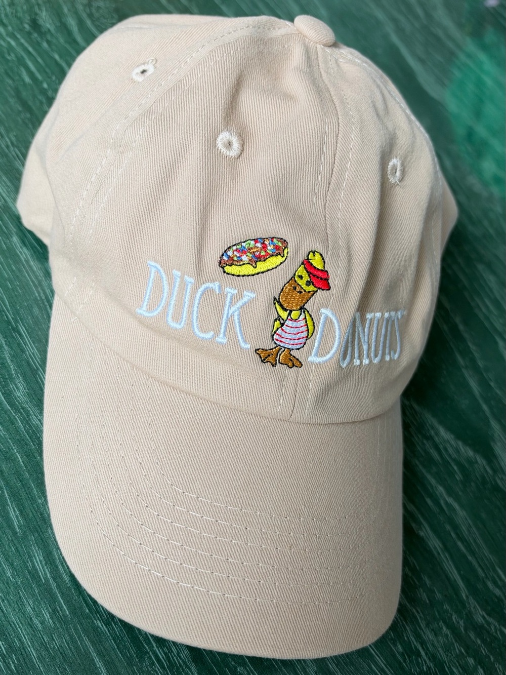 Beige Duck Donuts Cap